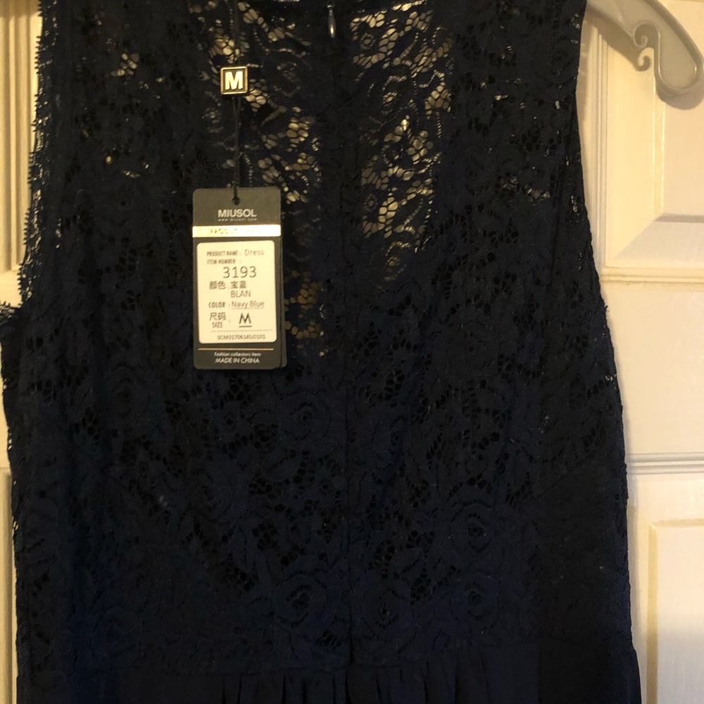Navy long dress
